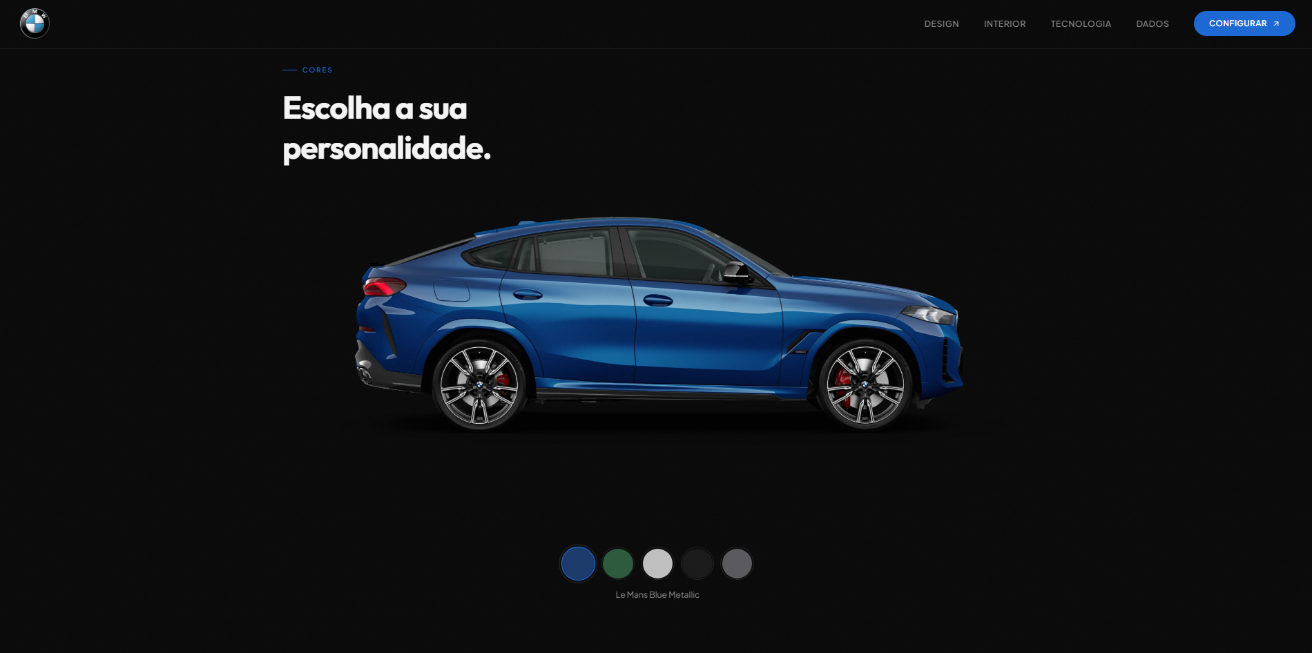 BMW Concept Website screenshot 5
