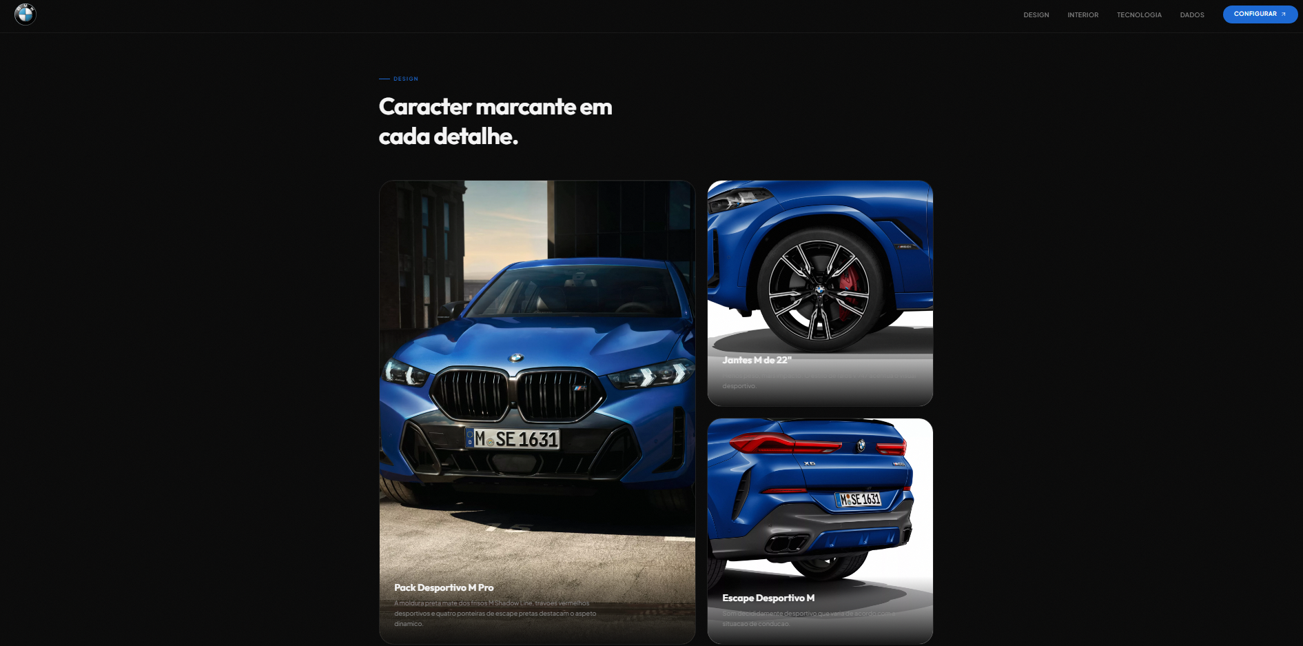 BMW Concept Website screenshot 3