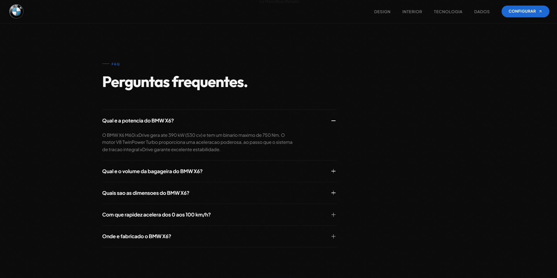 BMW Concept Website screenshot 7