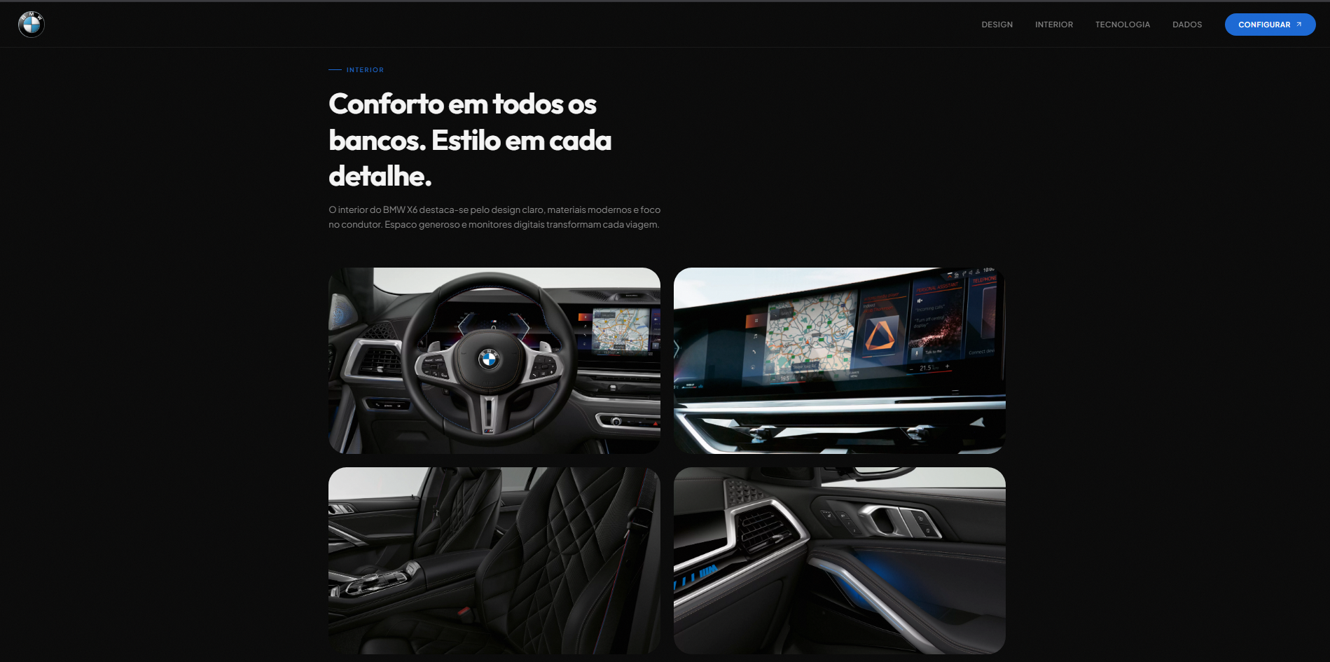 BMW Concept Website screenshot 4